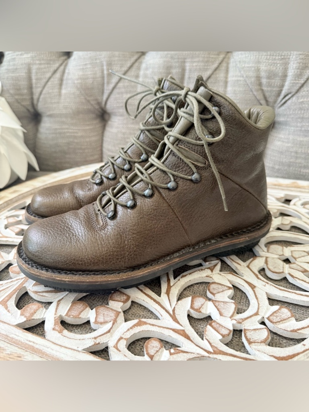 Trippen Alpin Leather Ankle Boots Women’s 37 US 7